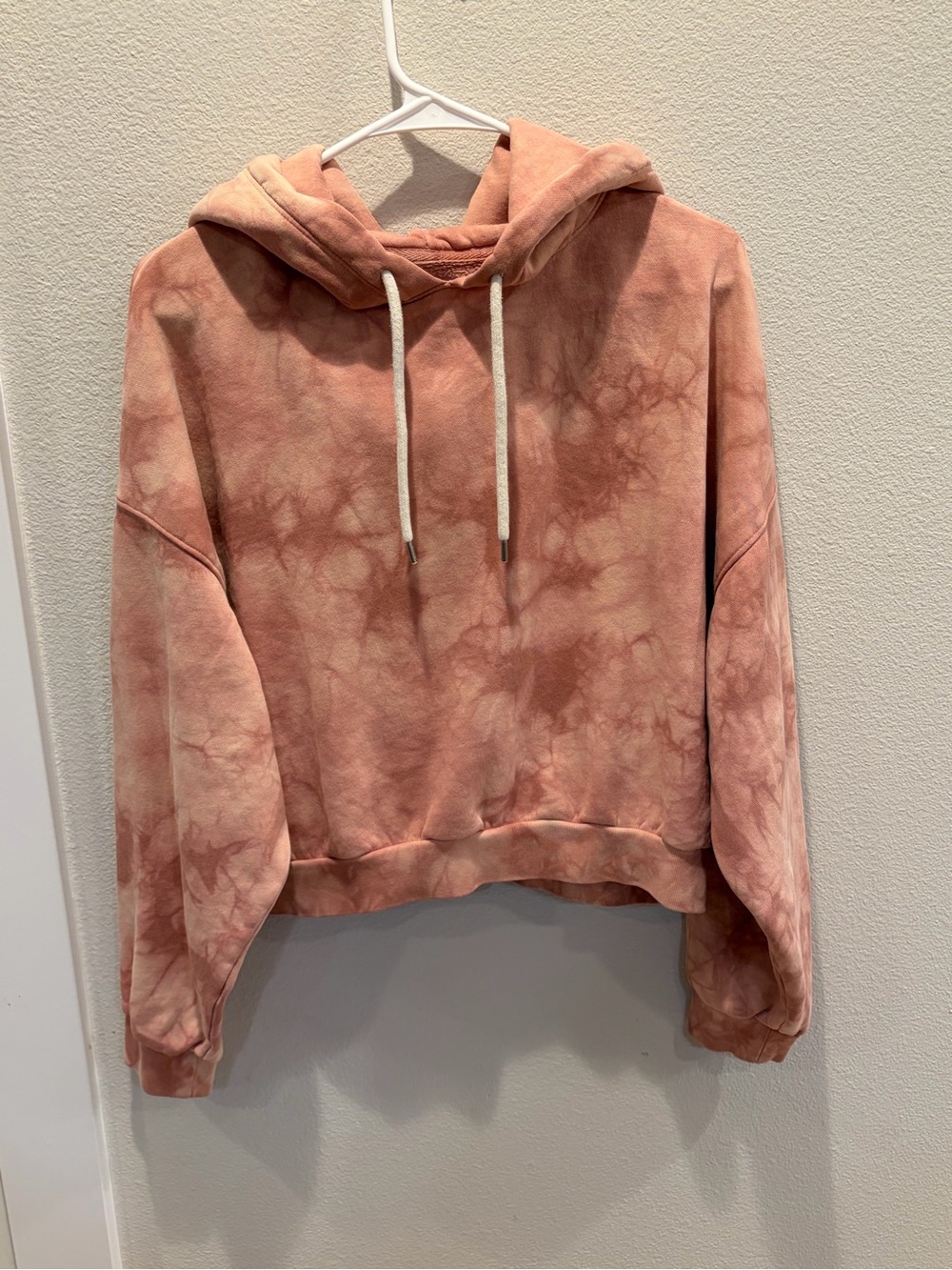 GAP Women's Tie-Dye Hoodie Sweatshirt - Dusty Pink